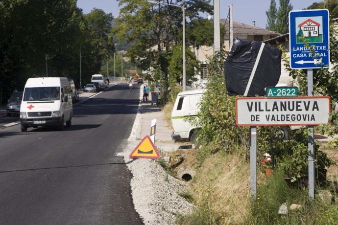 Entrada a Villanueva de Valdegovía.