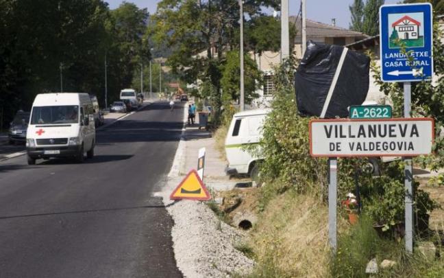 Entrada a Villanueva de Valdegovía.
