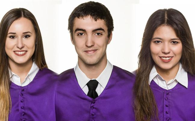 Iranzu Elcano, I&ntilde;igo Artieda y Naike Velilla