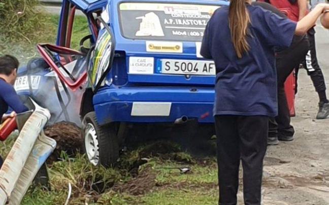 El accidente se produjo en la séptima especial del rally.