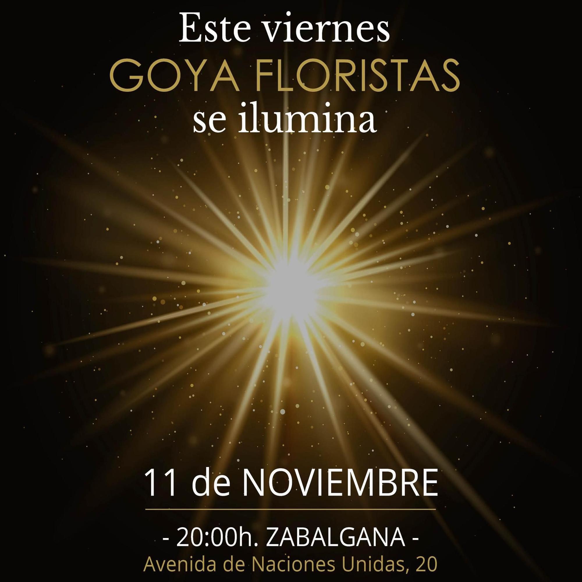 Encendido de luces de Goya Floristas junto con el Teatro Musical Marianistas.