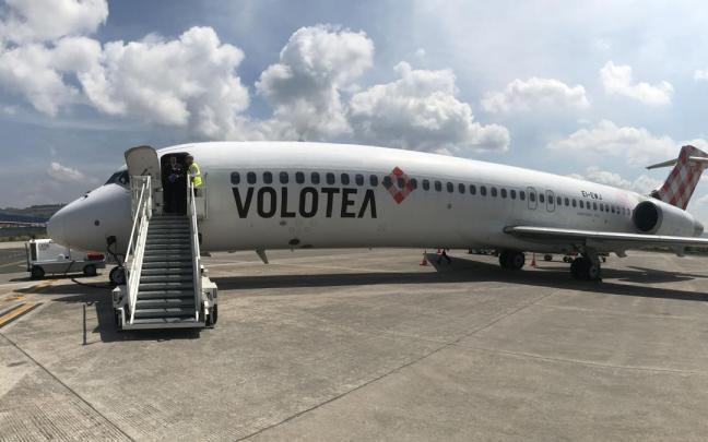 Volotea instalará un segundo avión en Bilbao al incrementar el número de sus rutas hasta los 18 destinos Volotea instalará un segundo avión en Bilbao al incrementar el número de sus rutas hasta los 18 destinos