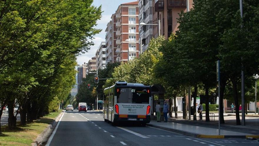 Imagen de la avenida de Pío XII de Pamplona.