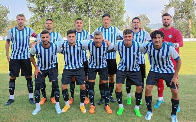 Once del Alavés en Medina de Pomar.