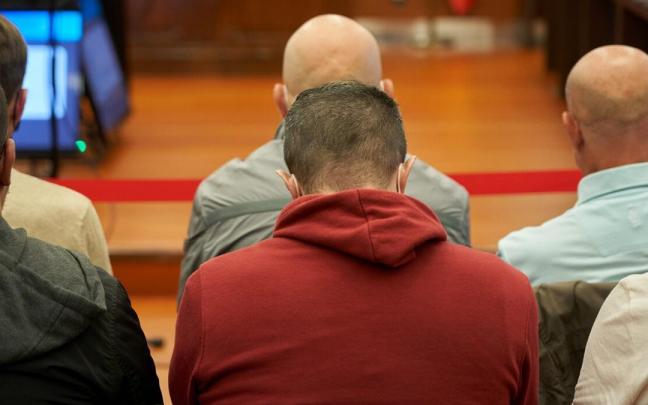 Algunos de los diez acusados durante el juicio Algunos de los diez acusados durante el juicio
