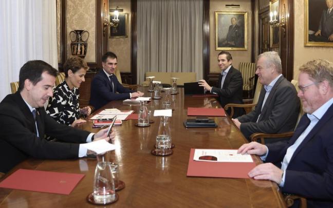 Un momento de la reunión.