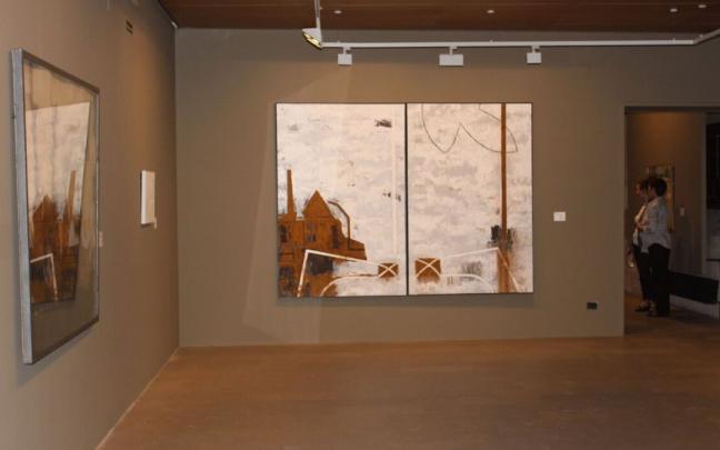 La obra de Fernando Iriarte se pudo ver en la exposición de los 25 años de la UPNA. La obra de Fernando Iriarte se pudo ver en la exposición de los 25 años de la UPNA.