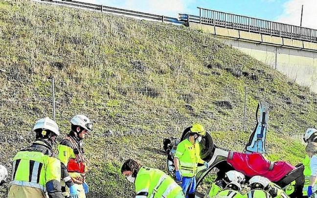 Intervenci&oacute;n del ret&eacute;n de Bomberos en el lugar de los hechos.