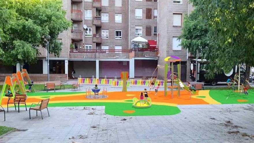 El nuevo parque de Txibitena estará terminado para mediados del mes de noviembre.