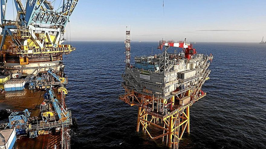 Subestación parque eólico marino de Iberdrola en Saint-Brieuc, Francia. | FOTO: E.P.