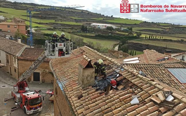 Bomberos apagan la chimenea de Or&iacute;soain