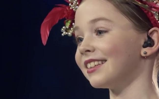 Zlata tras su actuación en la semifinal de 'Got Talent'.