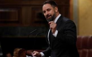 Santiago Abascal, durante un pleno en el Congreso.