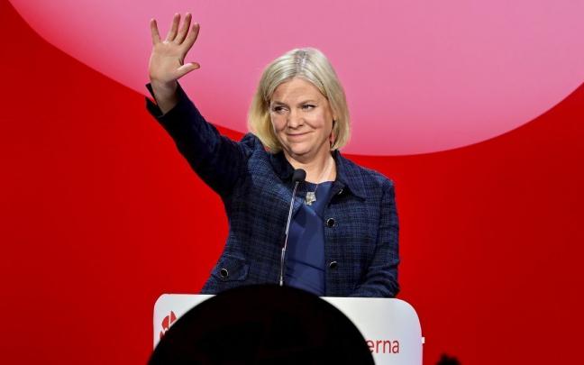 La hasta ahora primera ministra sueca Magdalena Andersson. La hasta ahora primera ministra sueca Magdalena Andersson.