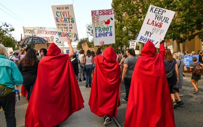 Manifestación a favor del aborto en San Francisco.