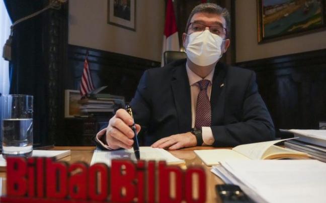 El alcalde de Bilbao, Juan Mari Aburto. El alcalde de Bilbao, Juan Mari Aburto.