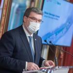 El alcalde, Juan Mari Aburto, durante el acto.