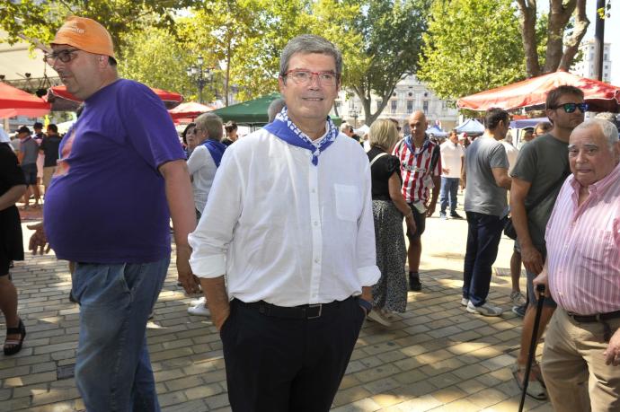 El alcalde, Juan Mari Aburto, en una imagen de Aste Nagusia de 2019