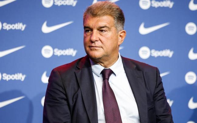 El presidente del FC Barcelona, Joan Laporta.