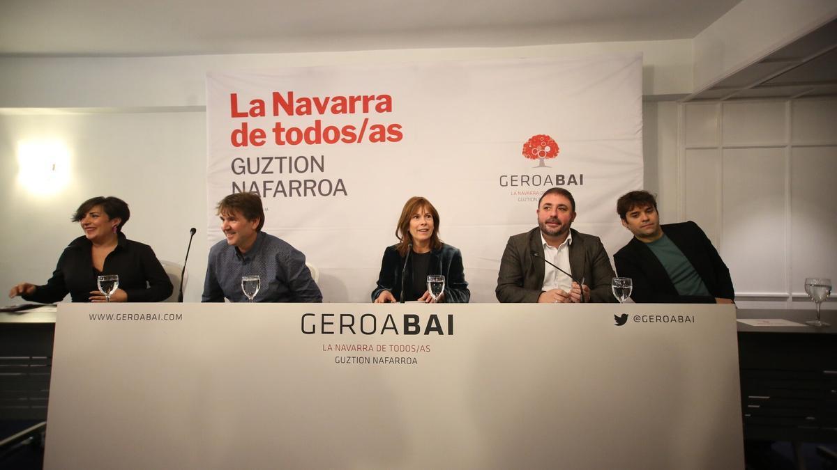 Presentación del proyecto electoral de Geroa Bai.