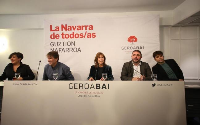Presentación del proyecto electoral de Geroa Bai.