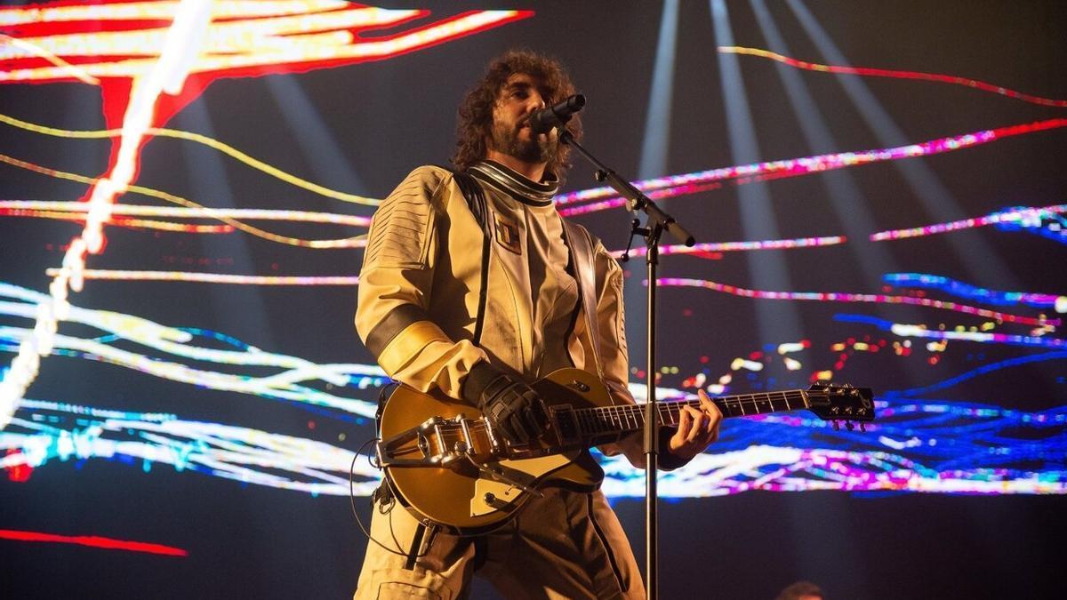 Imagen de un concierto de Izal en el Pabellón Navarra Arena.