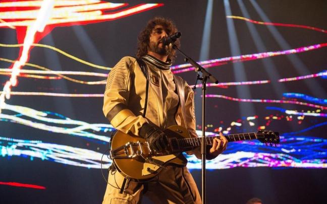 Imagen de un concierto de Izal en el Pabellón Navarra Arena. Imagen de un concierto de Izal en el Pabellón Navarra Arena.