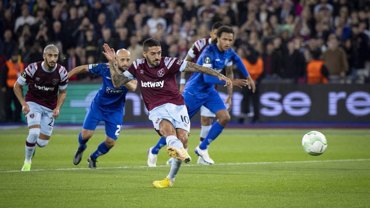WEST HAM (CONFERENCE). Ha ganado por este orden a FCSB (antiguo Steaua) (3-1), Silkeborg (2-3), Anderlecht de forma consecutiva (0-1 y 2-1) y de nuevo al Silkeborg (1-0).