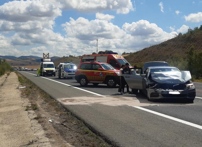 Accidente de tráfico en la A-1.