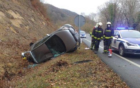 Accidente de este domingo en Azaceta.