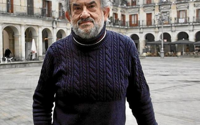 Raimundo Ruiz de Escudero, en la Plaza Nueva. Foto: Pilar Barco