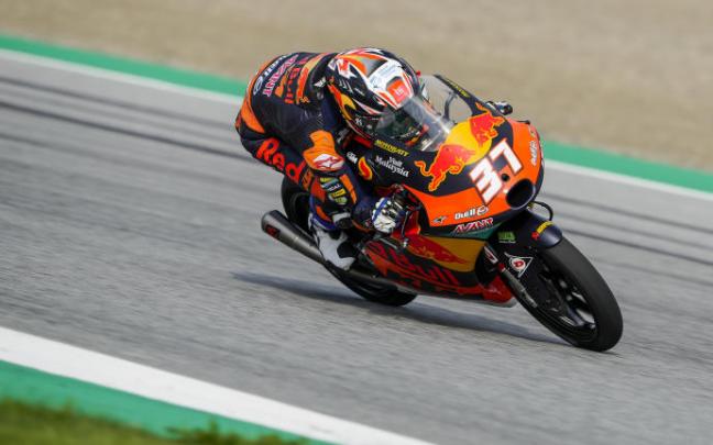 Acosta durante el GP de Australia. Acosta durante el GP de Australia.