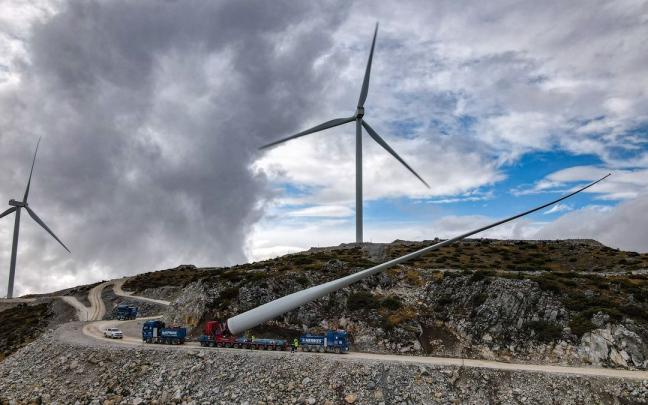 Imagen de un parque eólico. Imagen de un parque eólico.
