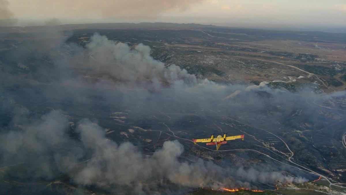 Una avioneta de extinción de incendios.