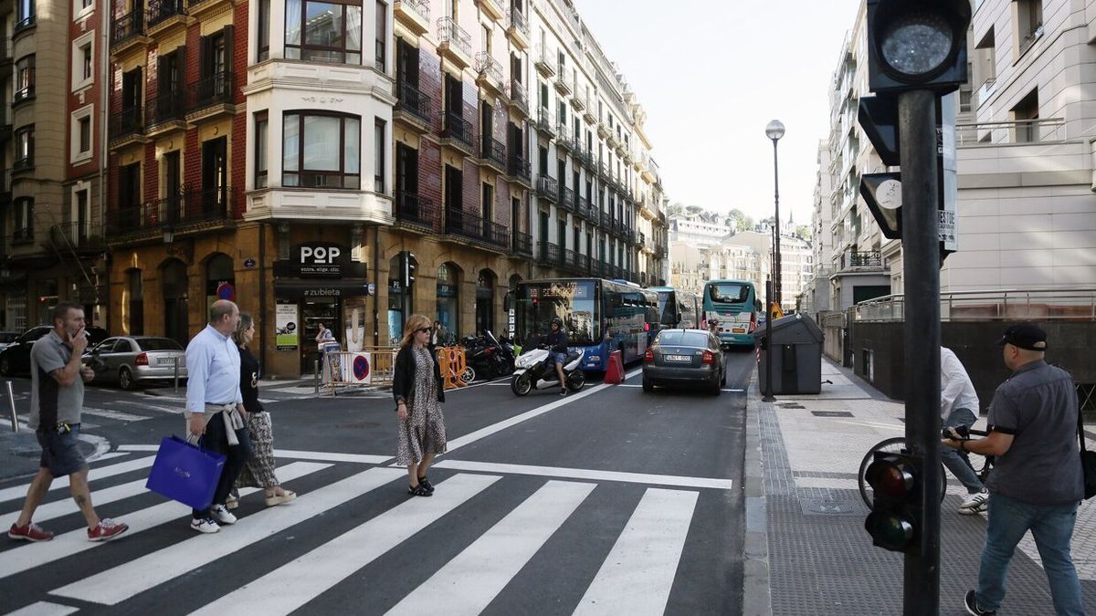 Calle Zubieta de Donostia.