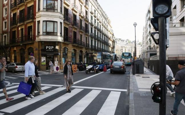 Calle Zubieta de Donostia.