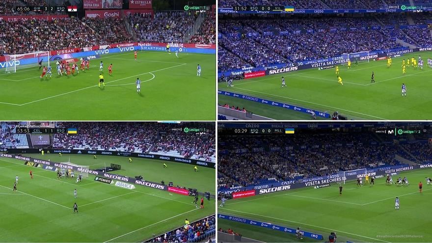 Llegó enseguida el 1-0 de Merino. Una vez más, papel decisivo de Brais Méndez en la estrategia: su zurda ha estado en el origen, sacando córners o faltas, de goles realistas en las últimas cuatro jornadas. Girona, Villarreal, Celta y Mallorca.