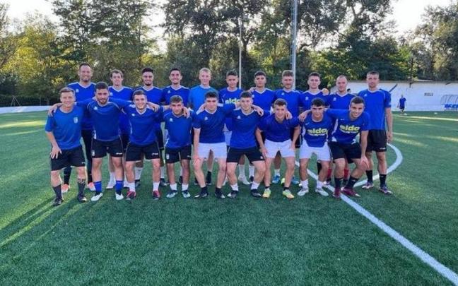 La plantilla del Cantolagua, en un entrenamiento de pretemporada