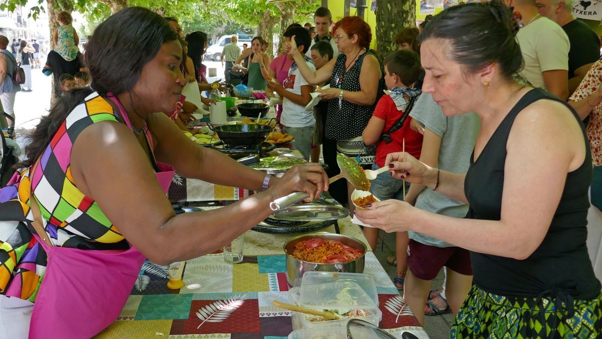 También se pudo degustar un guiso de Nigeria.