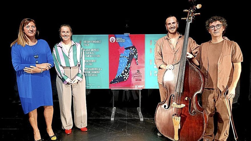 Presentación ayer del ciclo barakaldarra de Viernes Flamencos.