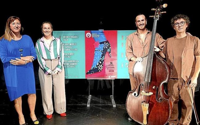 Presentación ayer del ciclo barakaldarra de Viernes Flamencos.