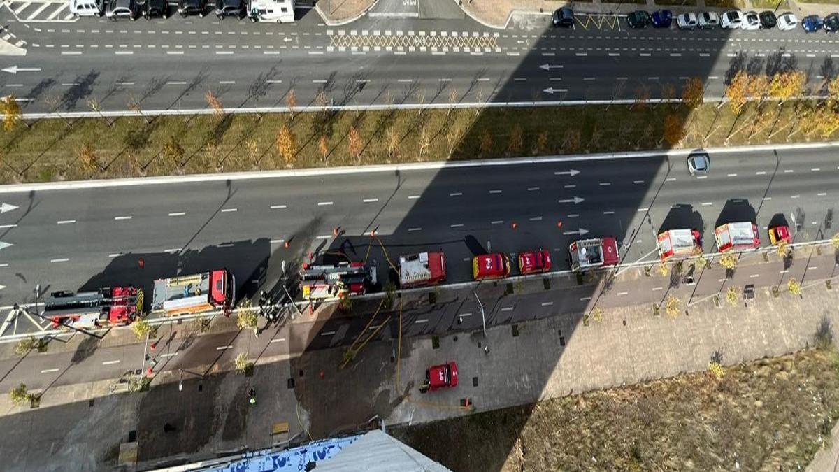 Imagen tomada desde lo alto del edificio de Zabalgana