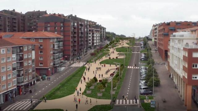 La Diputación presenta el proyecto para cubrir La Avanzada a su paso por Leioa