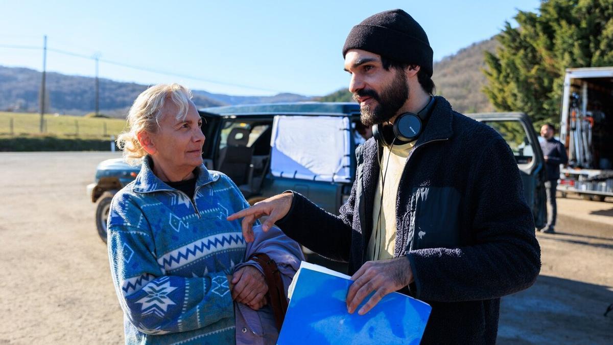 En imágenes: Eneko Sagardoy rueda en Montaña Alavesa su primer corto como director