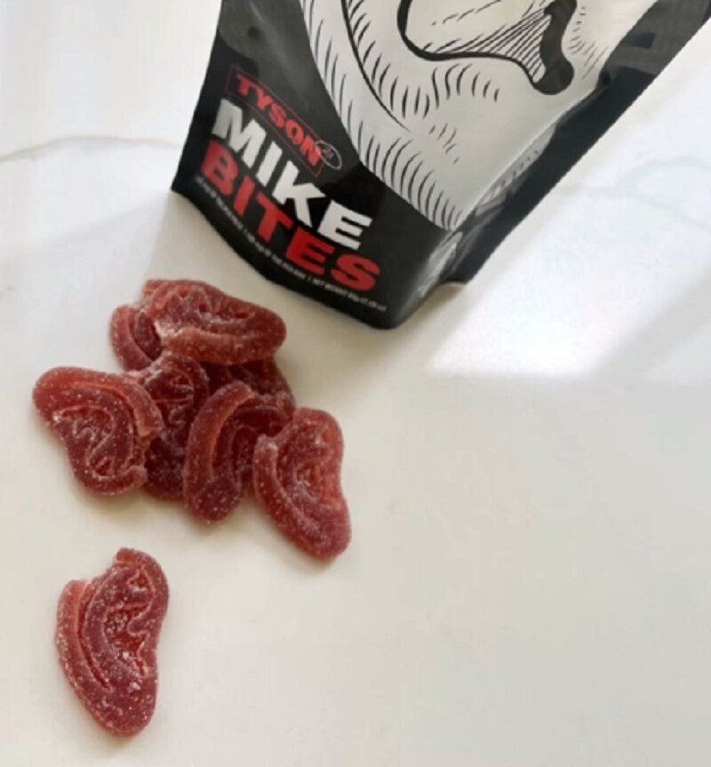 Las gominolas Mike Tyson son orejas mordidas.