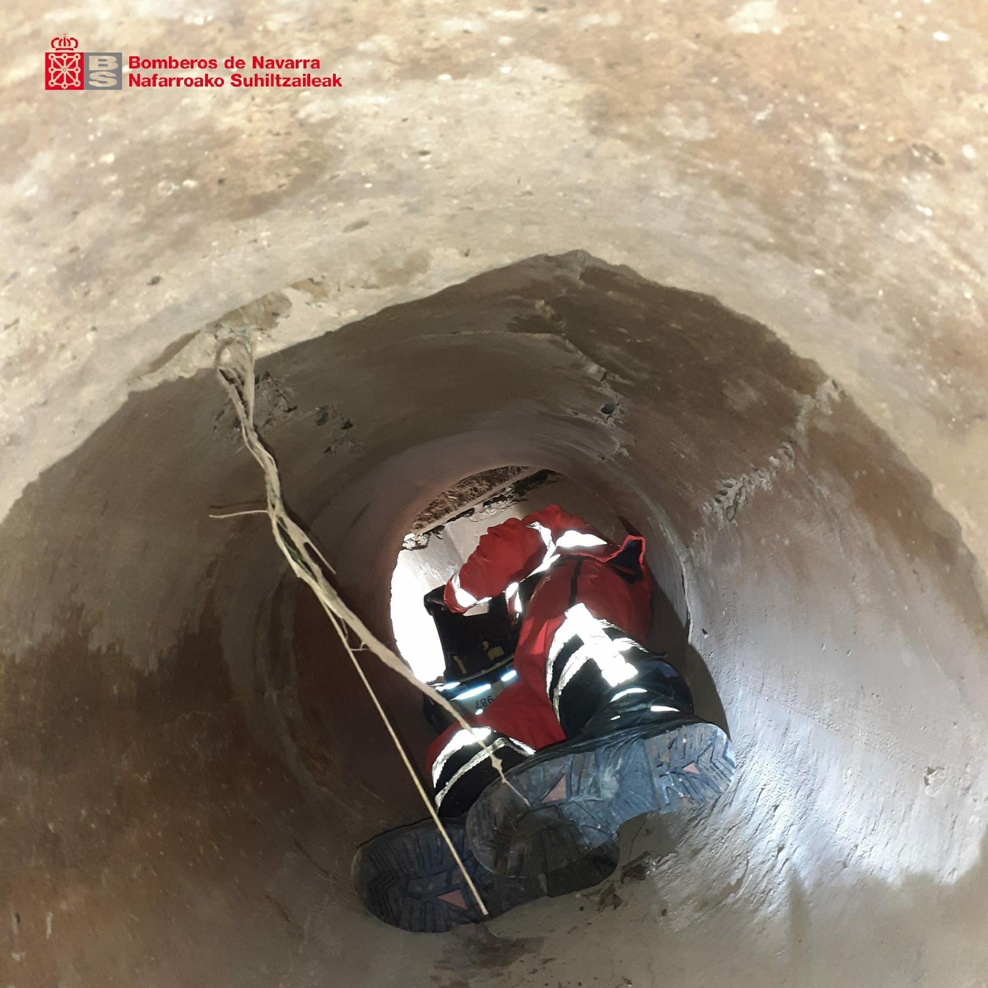 Imagen de la intervención de los bomberos