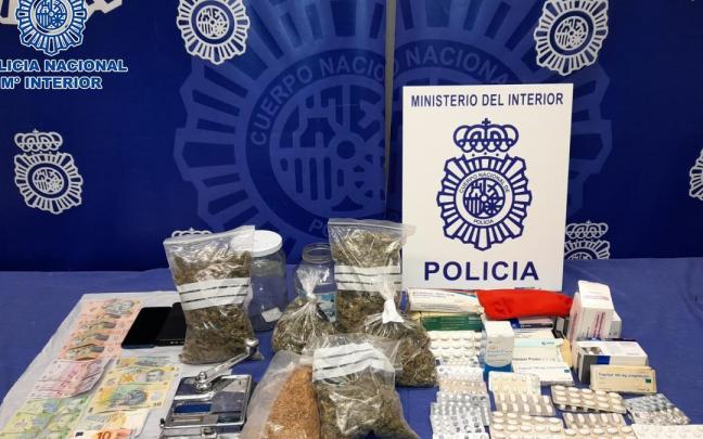 Estupefacientes decomisados.