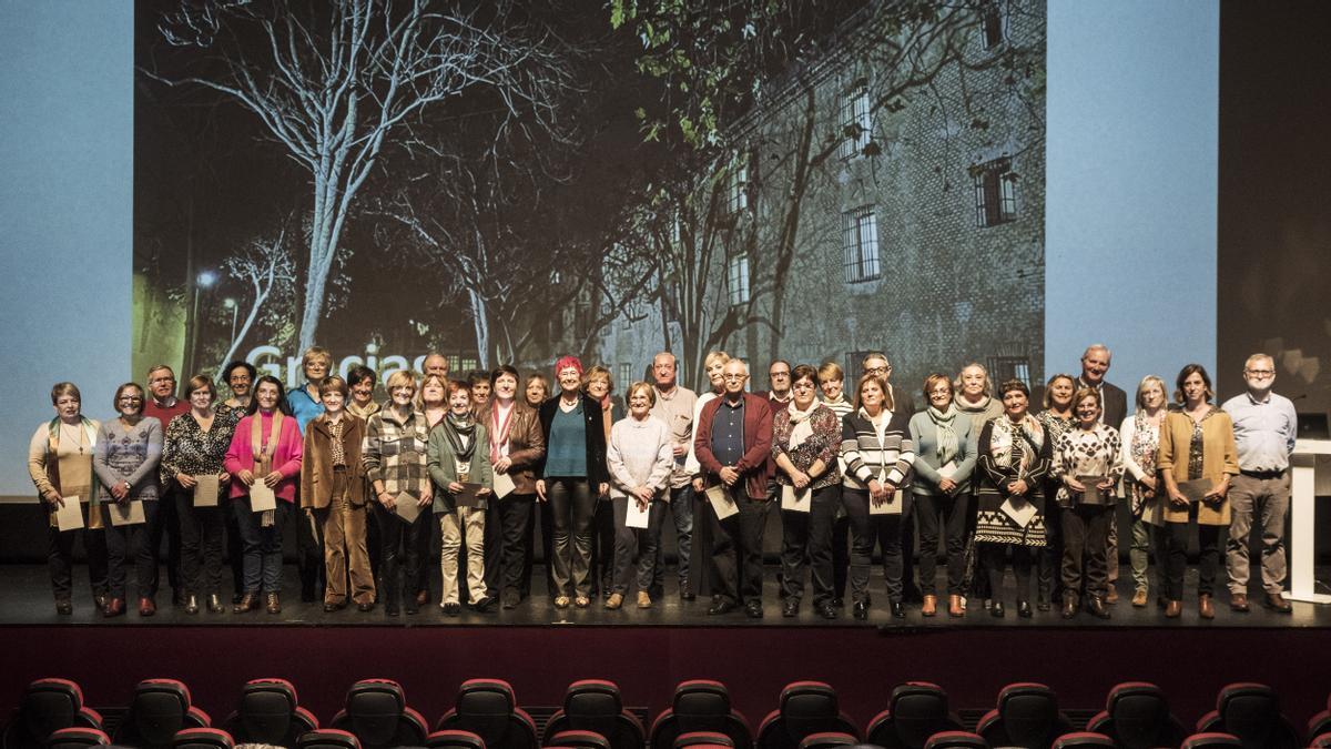 Personas homenajeadas en Estella-Lizarra.