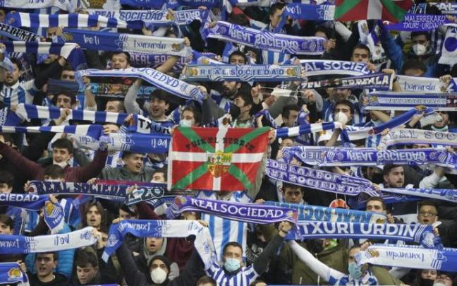 Ambiente en Anoeta el pasado jueves, en el partido de Copa contra el Betis