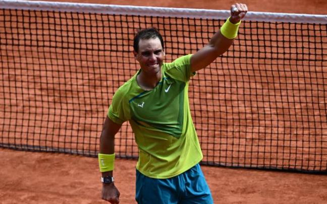 Nadal se alza con la victoria.